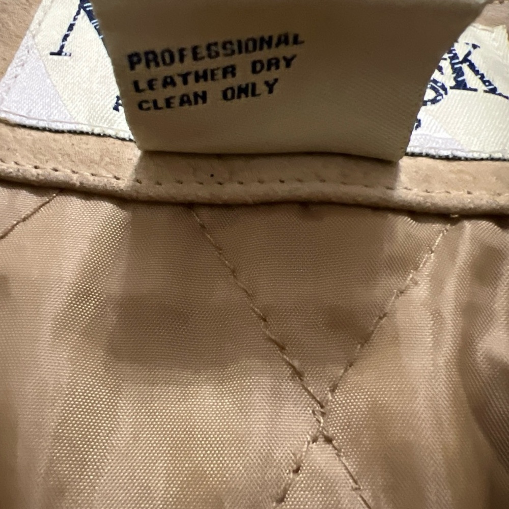New York Classics Genuine Leather Shearling Jacket Coat Brown M - Picture 11 of 12